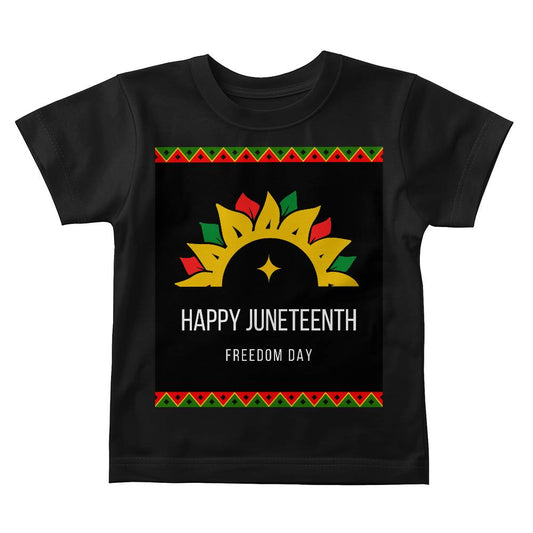 Happy Juneteenth Freedom Day Baby Jersey Tee Front Print