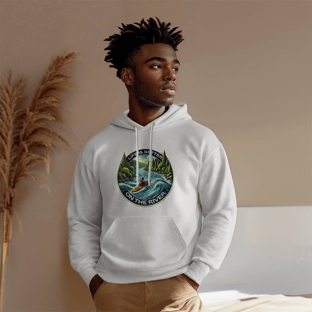 Life is Better on the River Kayak Adventure Sweatshirt