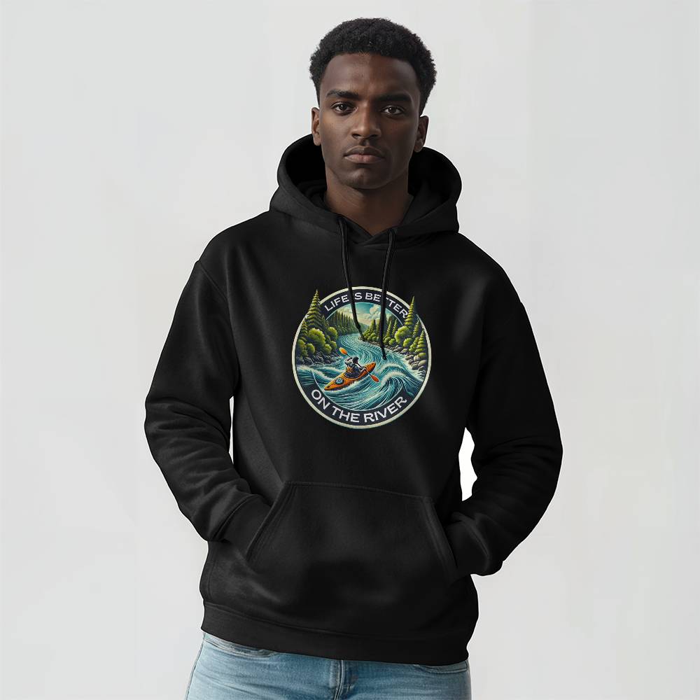 Life is Better on the River Kayak Adventure Sweatshirt