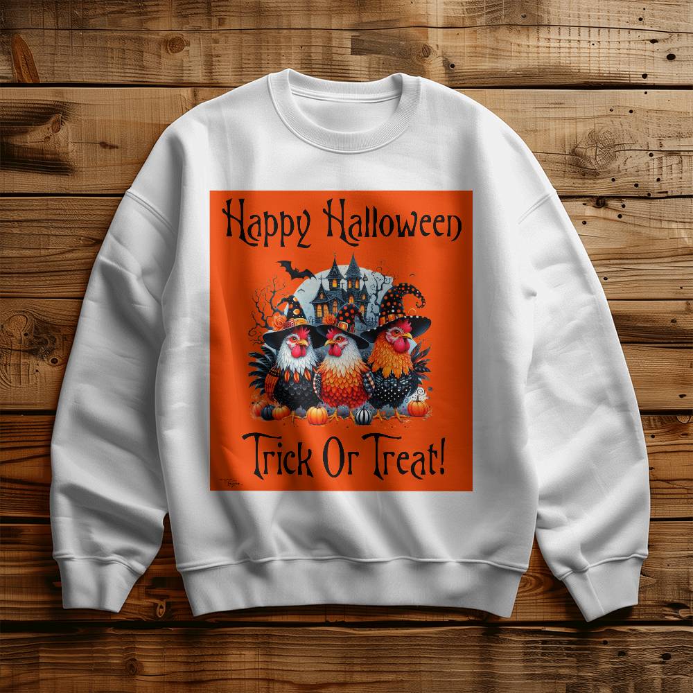 Happy Halloween Trick Or Treat! Unisex Crewneck Sweatshirt With Front Print