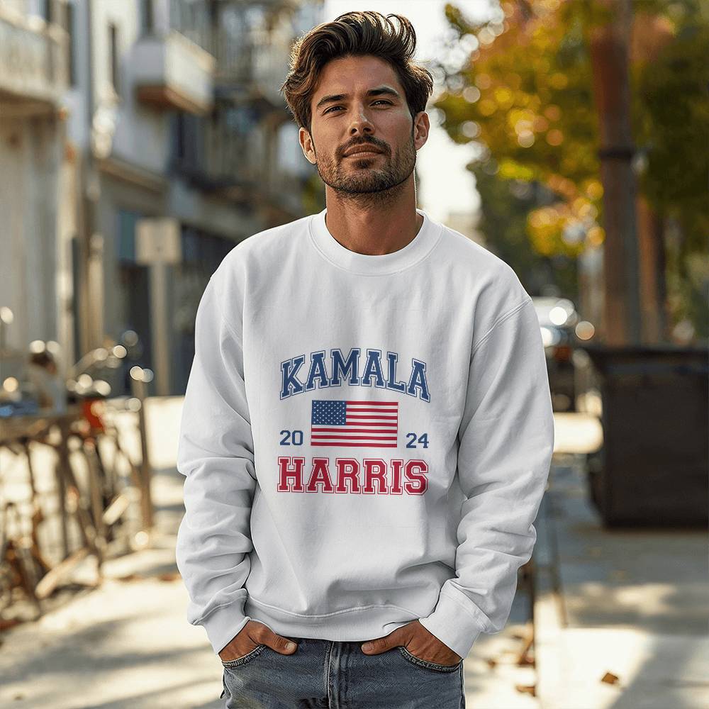 Kamala Harris 2024 Unisex Crewneck Sweatshirt With Front Print