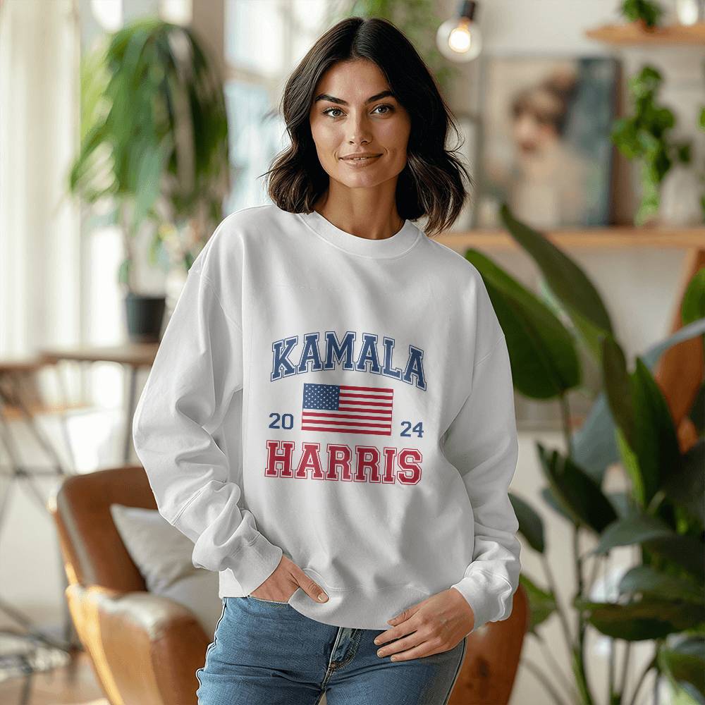 Kamala Harris 2024 Unisex Crewneck Sweatshirt With Front Print