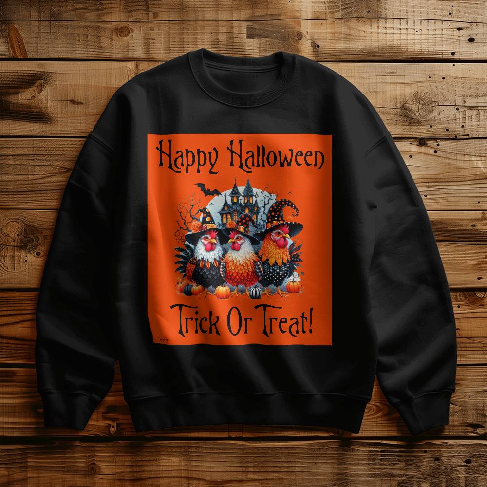 Happy Halloween Trick Or Treat! Unisex Crewneck Sweatshirt With Front Print