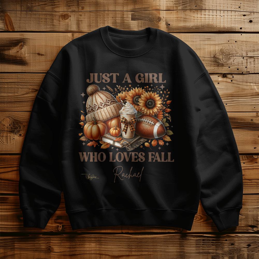 Just a Girl Who Loves Fall Personalized Sweatshirt