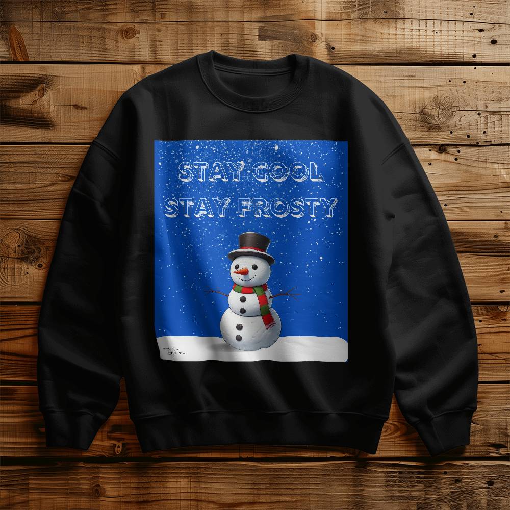 Stay Cool Stay Frosty Unisex Crewneck Sweatshirt With Front Print