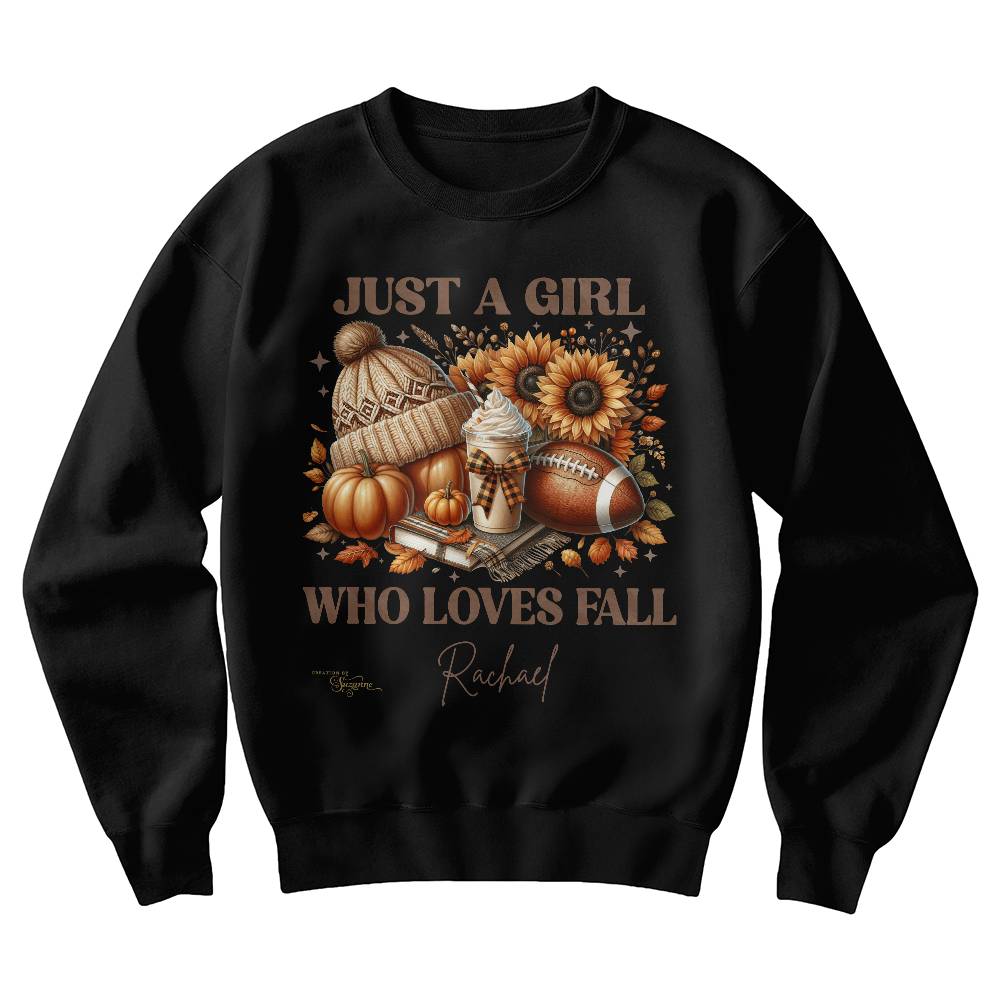 Just a Girl Who Loves Fall Personalized Sweatshirt