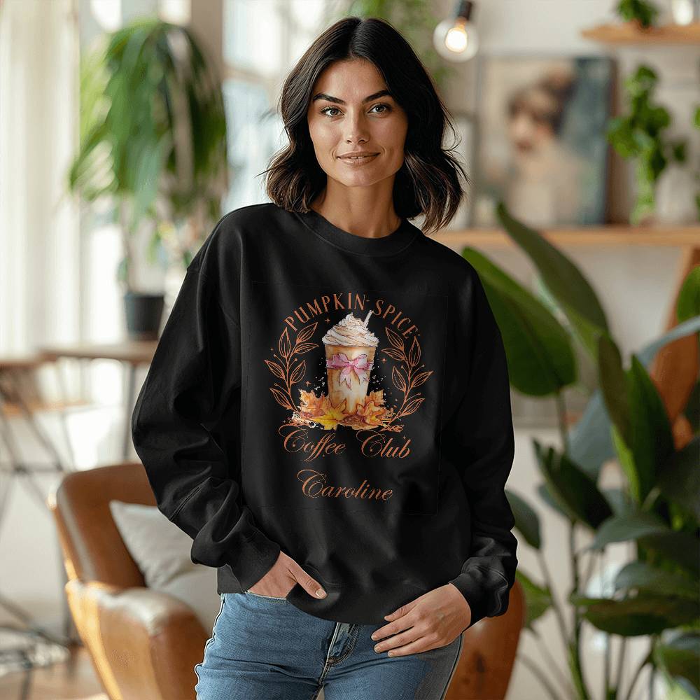 Personalized Pumpkin Spice Coffee Club Sweatshirt