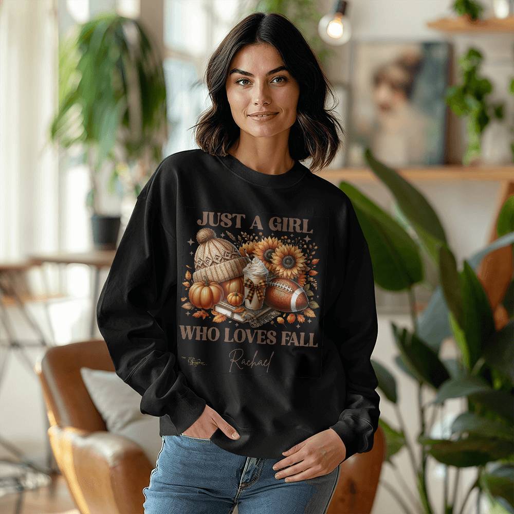 Just a Girl Who Loves Fall Personalized Sweatshirt