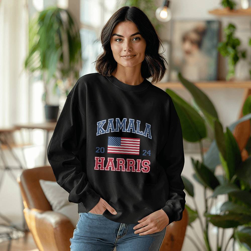 Kamala Harris 2024 Unisex Crewneck Sweatshirt With Front Print