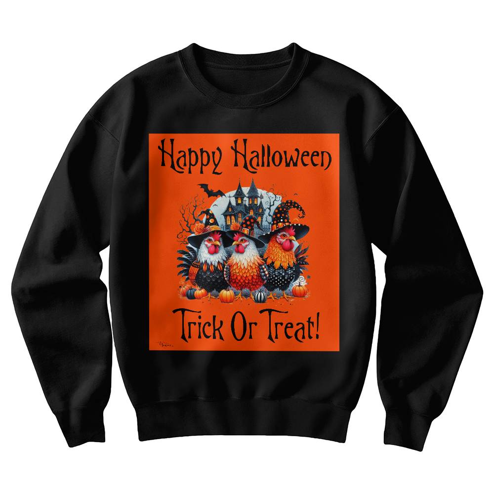 Happy Halloween Trick Or Treat! Unisex Crewneck Sweatshirt With Front Print