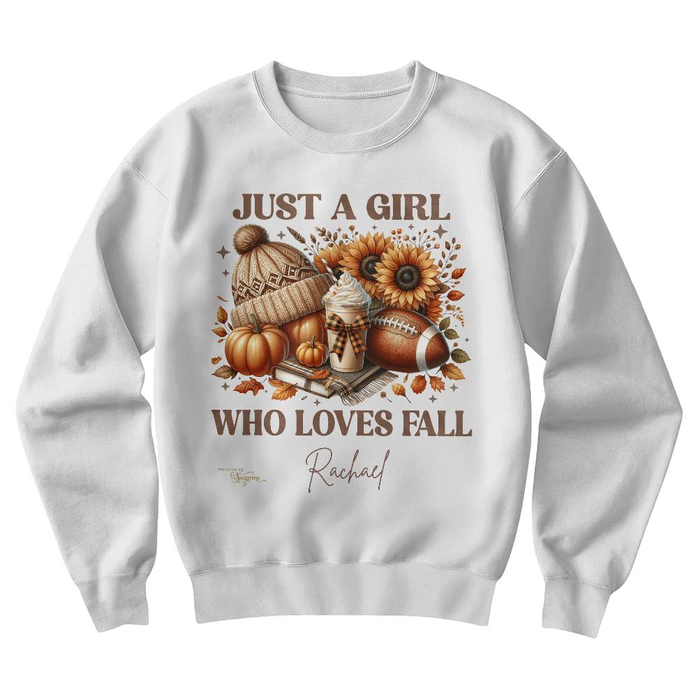 Just a Girl Who Loves Fall Personalized Sweatshirt