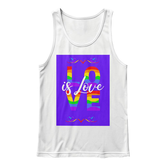 Love Is Love Unisex Jersey Tank Front Print