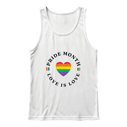 Pride Month Love Is Love Unisex Jersey Tank Front Print