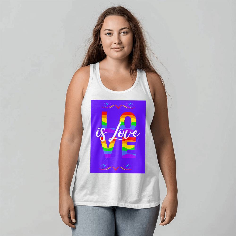 Love Is Love Unisex Jersey Tank Front Print