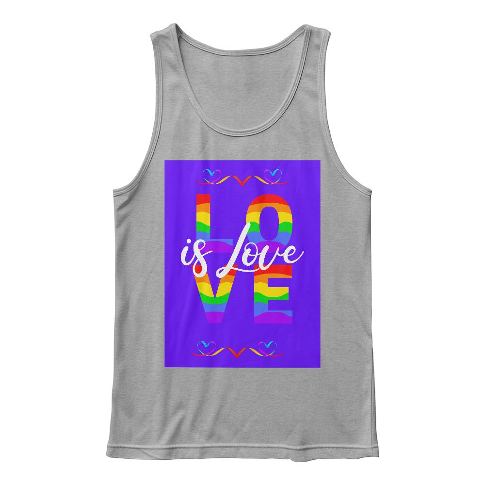 Love Is Love Unisex Jersey Tank Front Print