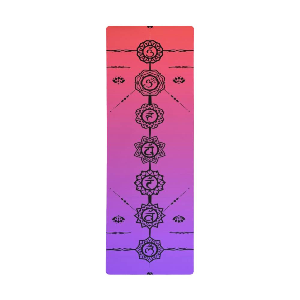 Chakra Alignment Pink Lavender Yoga Mat