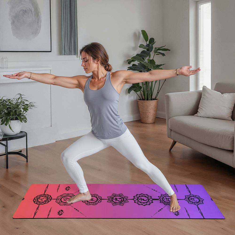 Chakra Alignment Pink Lavender Yoga Mat