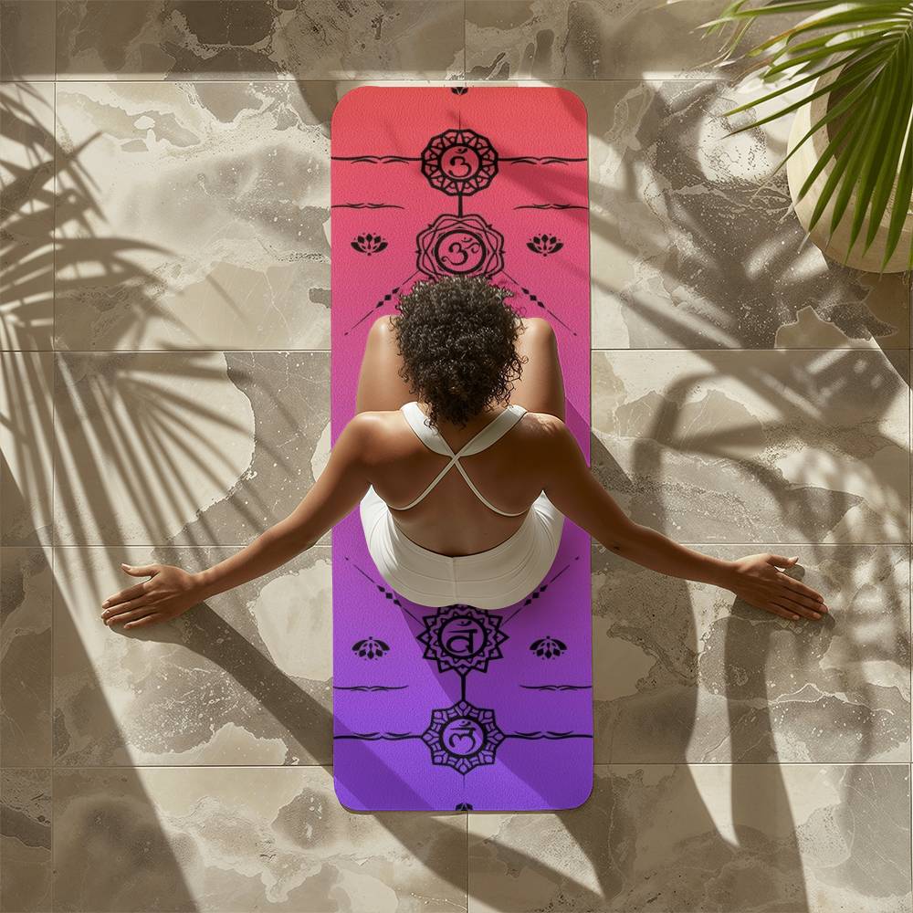 Chakra Alignment Pink Lavender Yoga Mat