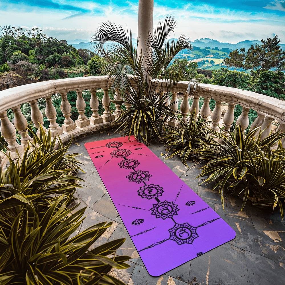 Chakra Alignment Pink Lavender Yoga Mat