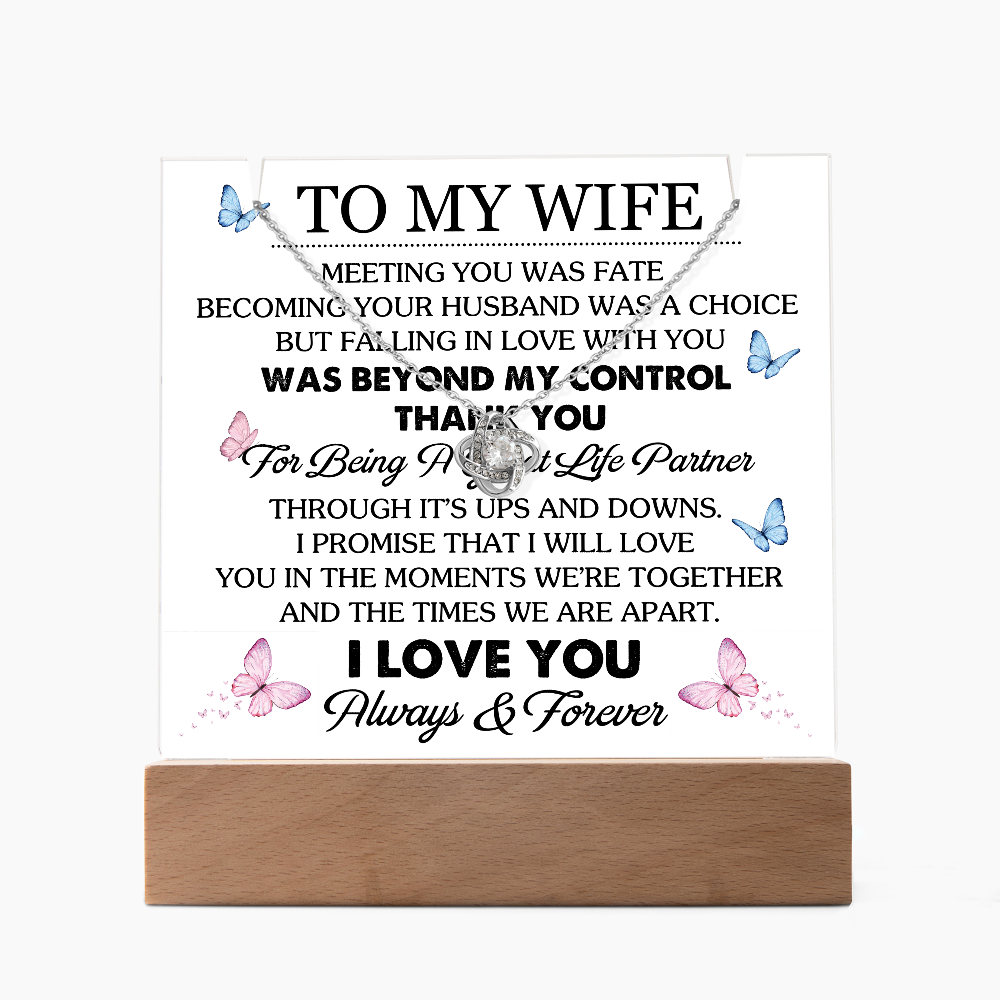 To My Wife Meeting You Was Fate Keepsake Acrylic Bundle