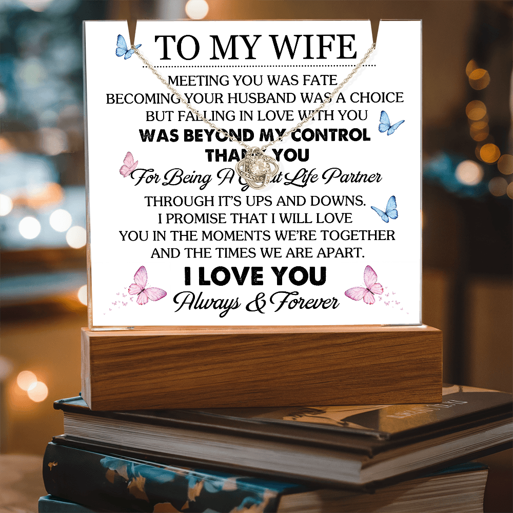 To My Wife Meeting You Was Fate Keepsake Acrylic Bundle