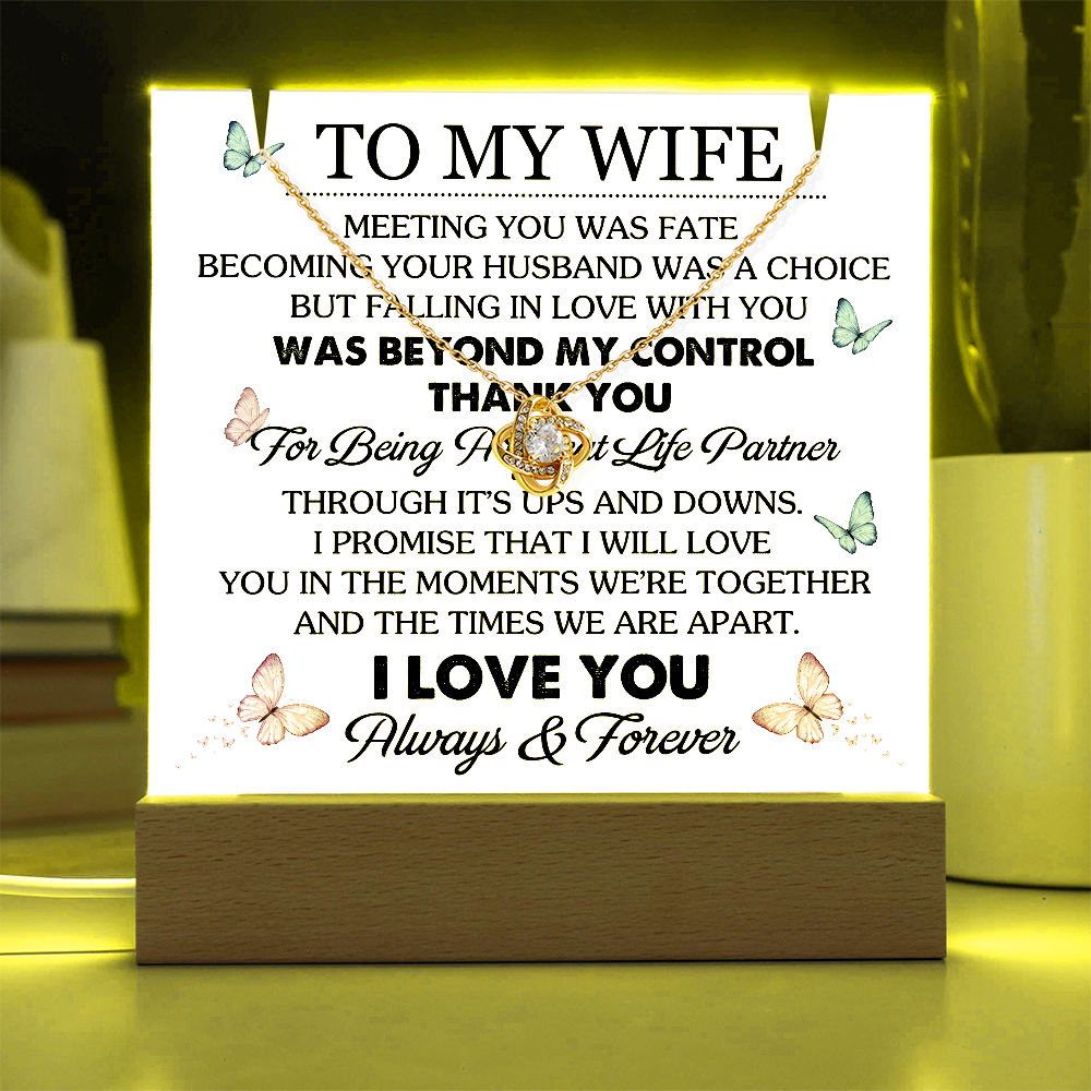 To My Wife Meeting You Was Fate Keepsake Acrylic Bundle