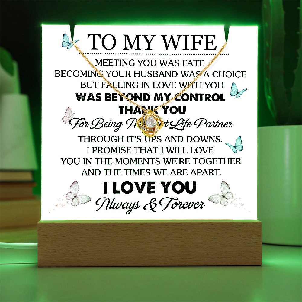 To My Wife Meeting You Was Fate Keepsake Acrylic Bundle