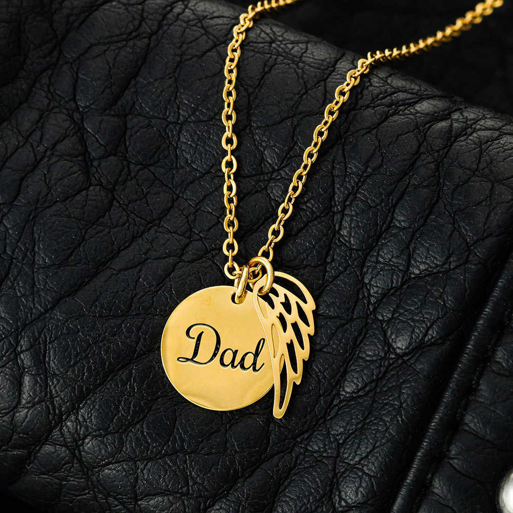 Dad Heaven Needed a Hero Memorial Necklace